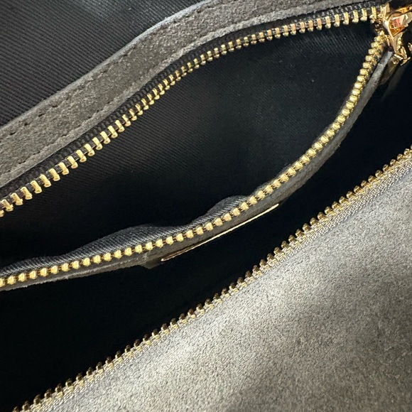 Beautiful Claudia Firenze Charcoal Gray Suede Arm, Shoulder or Crossbody Bag. - Picture 8 of 16